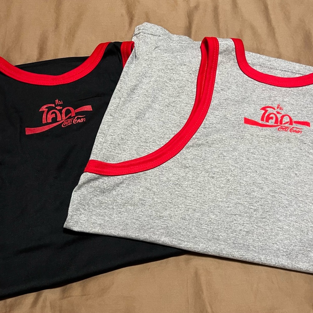 **NWOT** Thai Coca-Cola Tank Tops - Picture 2 of 3